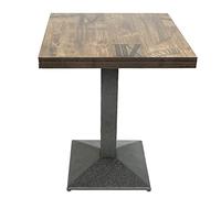 Cannoli Table à Manger, Table de Cuisine Carrée, pour Salon, Bureau, 60 * 60 * 75 cm, Style Industriel, Table de Bar Bois métal Table Mange Debout Fer Design-pour 2 à 4 Personnes