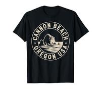 Cannon Beach Oregon Haystack Rock Souvenir de Voyage T-Shirt