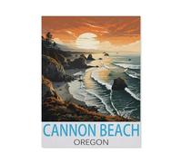 Cannon Beach, Oregon，Puzzle 1000 Pièces en Papier Divertissement Puzzles Jouets Très Difficile Adulte Et Adolescent Casual Jigsaw Puzzle Puzzle（50x70cm）-K22