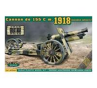 Cannon De 155 C M.1918 (wooden Wheels) - 1:72e - Ace G
