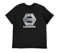 Cannon Films Retro Movie Studio Men's T-Shirt Unisex Black Cotton Print Tee Shirts 3XL