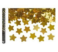 PartyDeco – Canon à confettis Étoile 902 40 cm Or métallisé