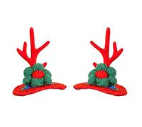 CANNXI 1 paire d'épingles à cheveux en bois de cerf de Noël pour enfants, accessoires à cheveux pour maison, festival, fête d'anniversaire