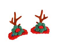 CANNXI 1 paire d'épingles à cheveux en bois de cerf de Noël pour enfants, accessoires à cheveux pour maison, festival, fête d'anniversaire