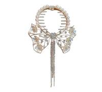 CANNXI Bandeau à cheveux avec nœud et pompons pour queue de cheval - Accessoire de coiffure pour femmes et filles
