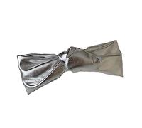 CANNXI Bandeau chouchou tendance pour femme avec gros nœud en cuir synthétique