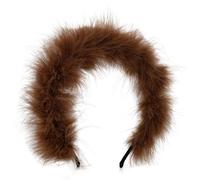 CANNXI Bandeaux pour femme, bandeau à plumes pour bal, mariage, accessoires de cheveux, bandeau en peluche, accessoire de fête, accessoire photo vintage