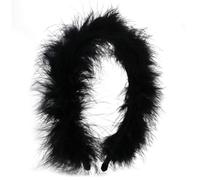 CANNXI Bandeaux pour femme, bandeau à plumes pour bal, mariage, accessoires de cheveux, bandeau en peluche, accessoire de fête, accessoire photo vintage