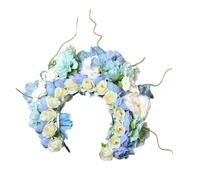 CANNXI Bandeaux pour femmes, couronne de roses bohémiennes, couronne de plage, guirlandes florales hawaïennes, bandeau de fleurs, couronne de mariage, bandeau pour femmes et filles