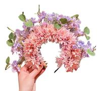 CANNXI Bandeaux pour femmes, guirlandes florales, couronne de fleurs de mariage, bandeau double face, accessoire pour cheveux pour filles