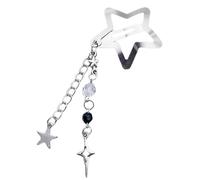 CANNXI Barrette à cheveux élégante en forme d'étoile en métal avec pompons en forme de cœur - Accessoire de style pour femmes et filles