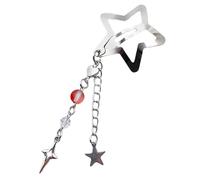 CANNXI Barrette à cheveux élégante en forme d'étoile en métal avec pompons en forme de cœur - Accessoire de style pour femmes et filles