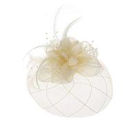 CANNXI Barrette bibi pour femme en forme de fleur avec perles et plumes