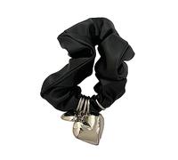CANNXI Chouchous à cheveux avec pendentif en forme de cœur, sans dommages, élastique pour queue de cheval pour femmes et filles