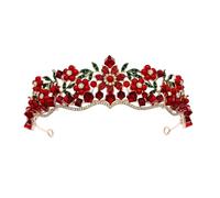 CANNXI Couronne de fleurs élégante en strass avec détails en diamant