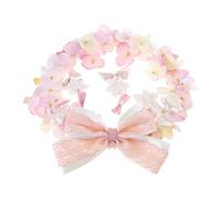 CANNXI Couronne de fleurs élégante faite à la main pour fête de mariage Couronne florale Bandeau de mariée