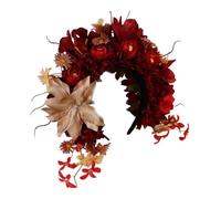 CANNXI Couronne de fleurs printanières pour mariée, mariage, femme - Couronne de fleurs stimulées - Serre-tête pour cheveux