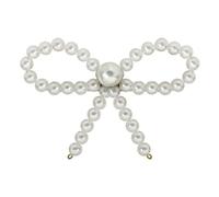 CANNXI Élégante barrette à cheveux avec nœud en perles de style français - Accessoire de cheveux pour femme
