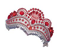 CANNXI Élégante couronne de mariée en strass faite à la main avec cristaux - Accessoire de coiffure réglable pour femme