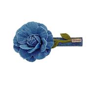 CANNXI Épingle à cheveux en jean pour femme - Fleur - Bleu - Jeans - Pince à cheveux pour femme - Accessoire de cheveux fin - Décoration pour fille et adolescente