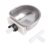 CANNXI Fournitures d'alimentation pour volaille, mangeoire d'eau en acier inoxydable avec tétine abreuvoir automatique ou hamsters s