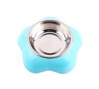 CANNXI Gamelles pour animaux de compagnie, mangeoires en acier inoxydable avec support amovible en plastique pour chats et chiots Matériau sûr