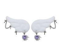 CANNXI Jolie pince à cheveux en forme d'aile d'ange en forme de cœur en forme de croix Accessoire doux et confortable pour fille et enfant