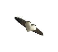 CANNXI Jolies barrettes à cheveux coréennes en forme de cœur 3D - Accessoires pour cheveux - Mat - Cœur d'amour - Billet de canard - Pince à cheveux