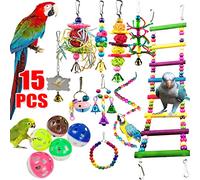 CANNXI Jouet pour oiseau, jouet pour perroquet, accessoire pour cage à oiseaux, jouet pour perroquets, balançoire, jouet pour perroquet