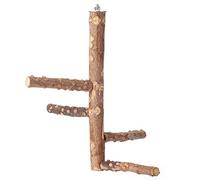 CANNXI Jouet pour oiseaux, perchoir en bois, plusieurs supports sans peinture, jouet à mâcher pour oiseaux, escalade, toilettage des ongles, accessoires de cage