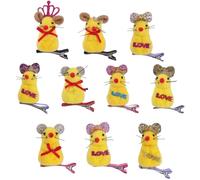 CANNXI Lot de 10 épingles à cheveux mignonnes en forme de souris pour animaux de compagnie - Accessoire pour cheveux
