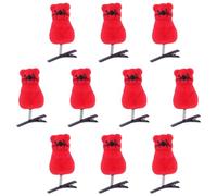 CANNXI Lot de 10 épingles à cheveux mignonnes en forme de souris pour animaux de compagnie - Accessoire pour cheveux