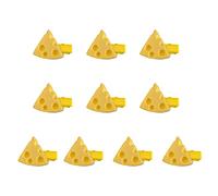 CANNXI Lot de 10 pinces à cheveux mignonnes pour filles - Motif dessert - Accessoire de cheveux pour femme - Jaune