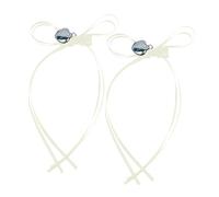 CANNXI Lot de 2 barrettes à cheveux en forme de cœur avec nœud en ruban, confortables et colorées, ornement pour femmes et enfants