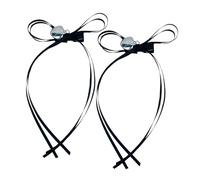 CANNXI Lot de 2 barrettes à cheveux en forme de cœur avec nœud en ruban, confortables et colorées, ornement pour femmes et enfants