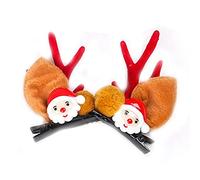 CANNXI Lot de 2 pinces à cheveux de Noël pour enfants, épingles à cheveux pour enfants, filles, décoration de fête de Noël