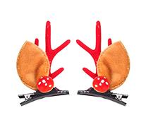 CANNXI Lot de 2 pinces à cheveux de Noël pour enfants, épingles à cheveux pour enfants, filles, décoration de fête de Noël