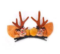 CANNXI Lot de 2 pinces à cheveux de Noël pour enfants, épingles à cheveux pour enfants, filles, décoration de fête de Noël