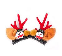 CANNXI Lot de 2 pinces à cheveux de Noël pour enfants, épingles à cheveux pour enfants, filles, décoration de fête de Noël
