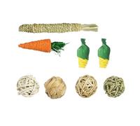 CANNXI Lot de 8 bâtons à mâcher pour hamster, lapins, cage - Bâtons de meulage divertissants