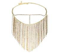 CANNXI Masque élégant en strass avec longs glands en cristal, accessoire élégant pour décorations de mariage, fêtes