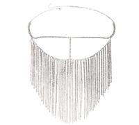 CANNXI Masque élégant en strass avec longs glands en cristal, accessoire élégant pour décorations de mariage, fêtes