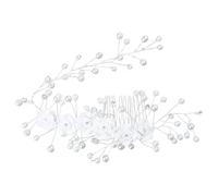 CANNXI Peigne à cheveux tendance pour mariage avec fleurs et fausses perles, diadème, décoration pour festival, fête