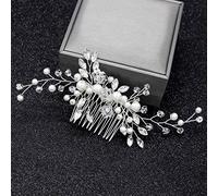 CANNXI Peigne de mariée tendance pour femme - Bijoux de perles - Ornements de cheveux élégants - Coiffe de mariage - Cadeaux de coiffure pour filles