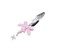 CANNXI Pince à cheveux avec nœud croisé BB - Jolie barrette en forme de cœur - Accessoire de cheveux pour fille