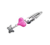 CANNXI Pince à cheveux avec nœud croisé BB - Jolie barrette en forme de cœur - Accessoire de cheveux pour fille