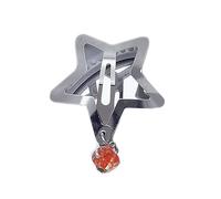 CANNXI Pince à cheveux en forme d'étoile avec pendentif en forme d'étoile en forme d'étoile - Barrette creuse en métal tendance et élégante