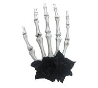 CANNXI Pince à cheveux gothique avec tête de mort - Accessoire de cheveux unique pour femme et fille