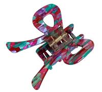 CANNXI Pince à cheveux pour femmes et filles - Jolies barrettes en forme de nœud en acétate - Pince à ressort colorée