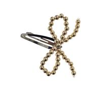 CANNXI Pince à cheveux tendance avec nœud simple en forme de nœud et perles d'imitation, accessoires élégants pour femmes et filles